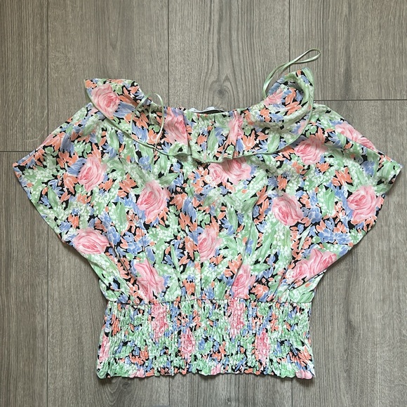 Zara floral crop top small NWOT - Picture 2 of 2